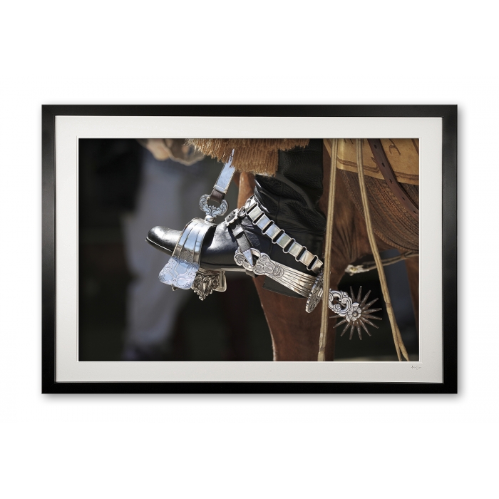138_g__gaucho_boot__spur_iv_e56g3609_ii_framed_889835487